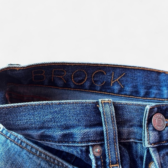 NWT Brock Collection Blue Denim Ripped Bootcut Ankle Charlie Jeans ~ Size 6 - Picture 7 of 9